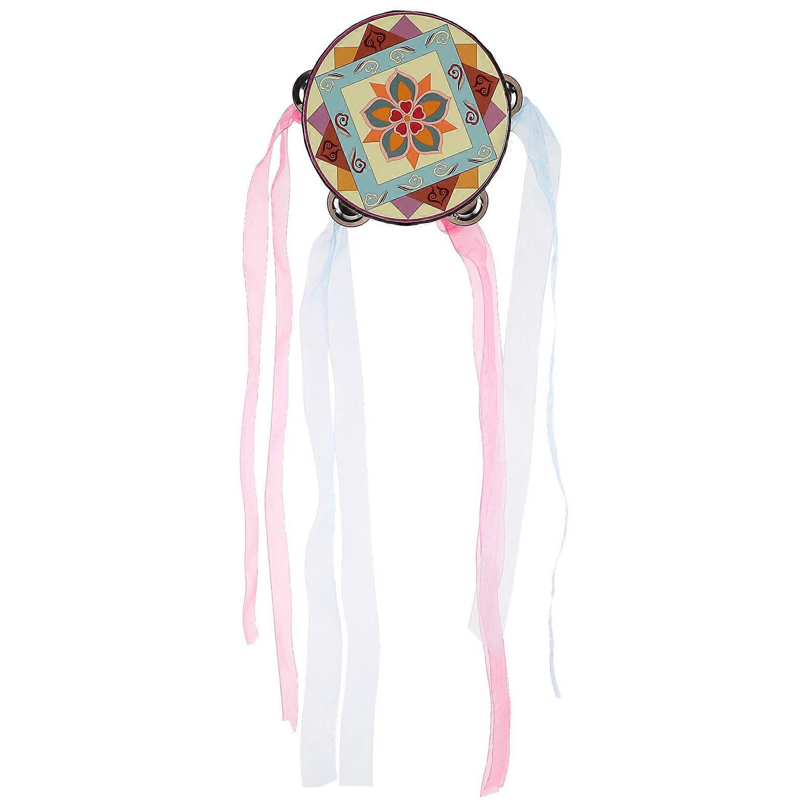 Adults Handheld Drum Musical Perception Development for Performance Metal Jingles Bell 1Pack