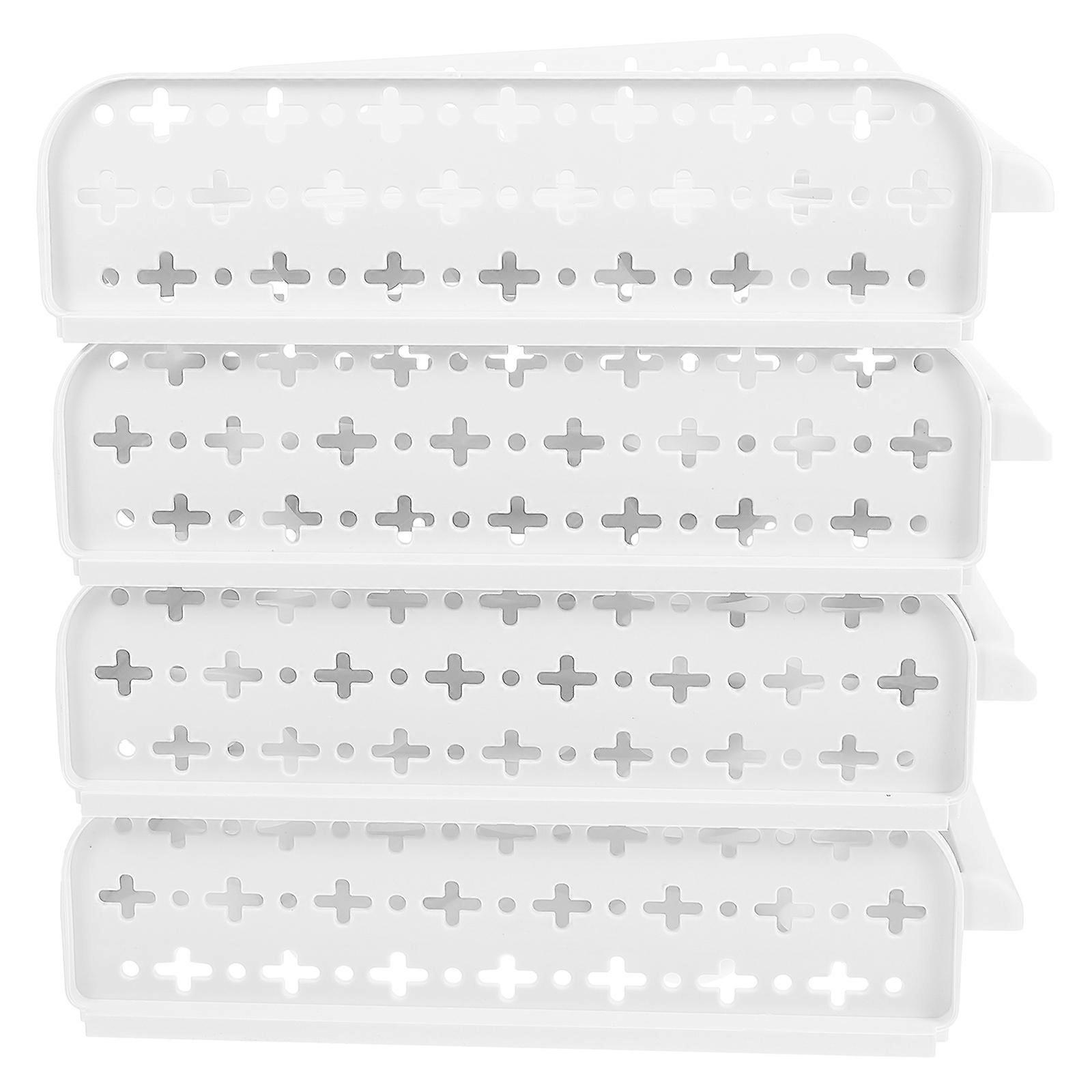 Stackable Egg Storage Box Egg Container for Kitchen Use 4-Layer White
