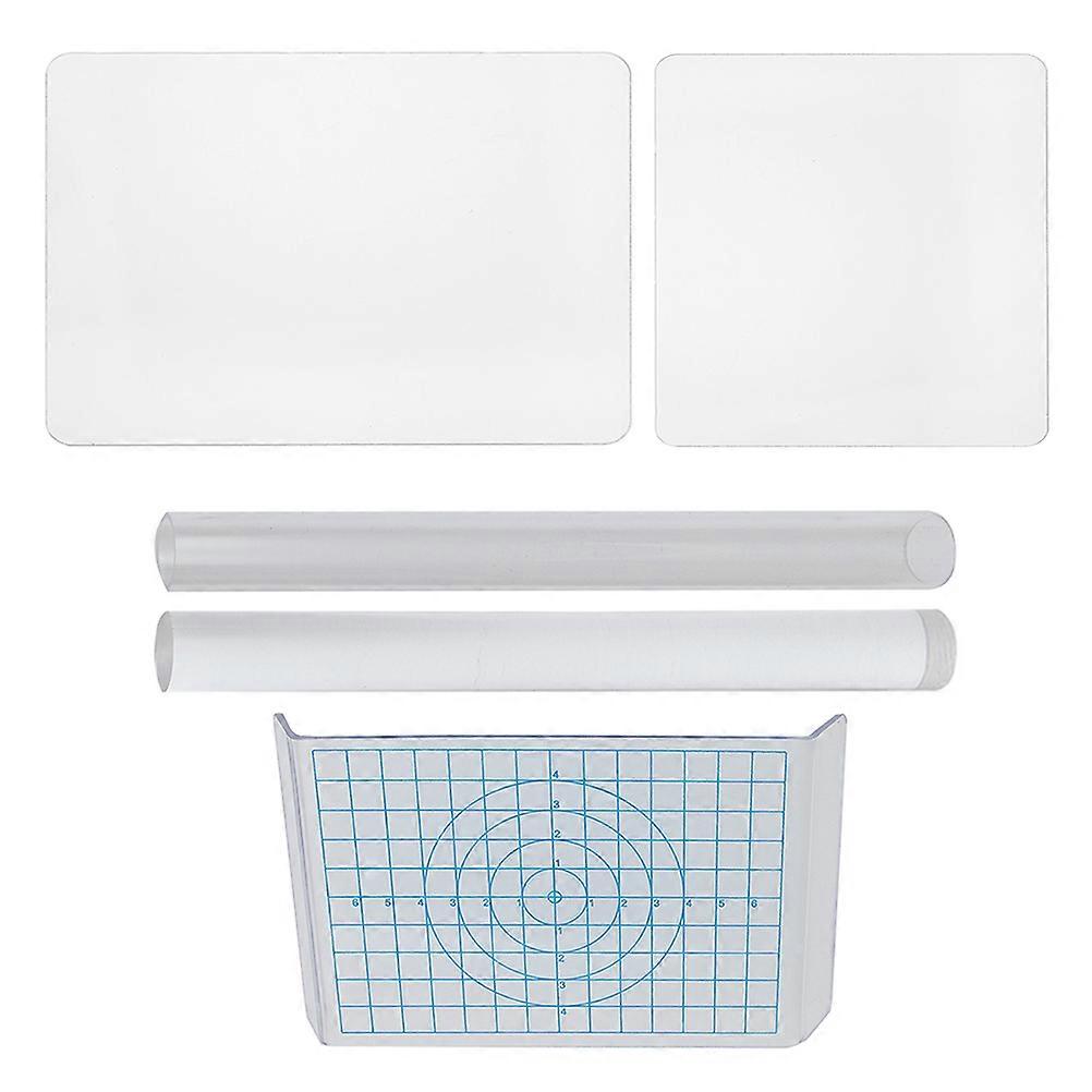 Clay Texture Tools Set Clay Tools Craft Making Transparent 17x11x0.2 Cm Adjust Clay Shape 1 Set