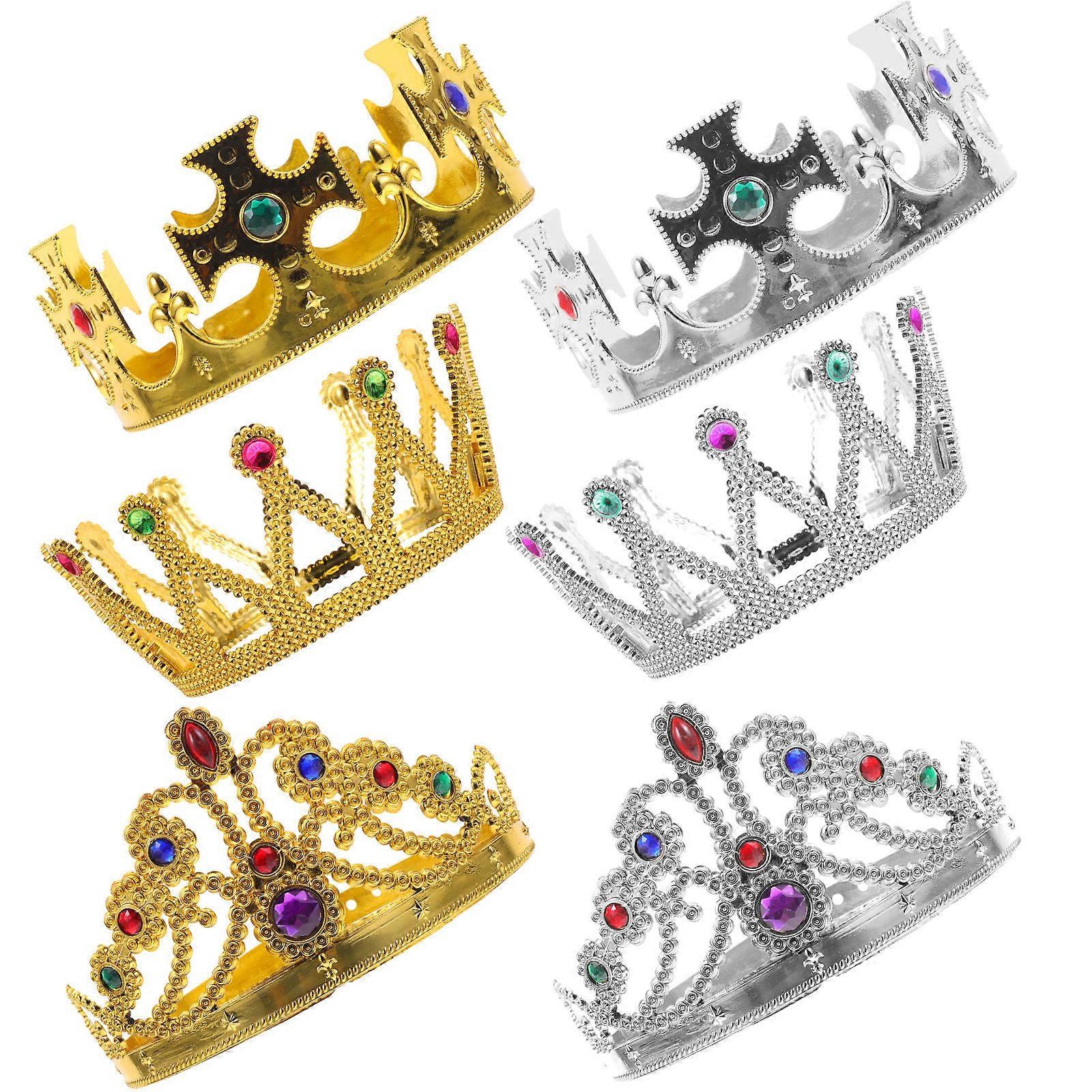 Birthday Crown Crown for Party for Decoration 6Pcs Assorted Accessory