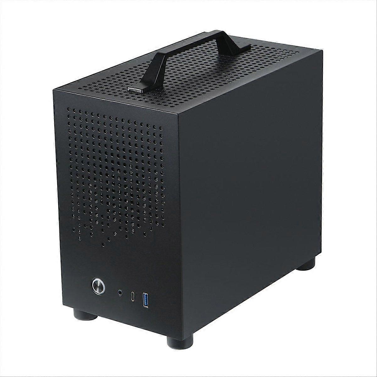 Micro-ITX Case PC Case SKTC A17 SGCC Computer Case Support Micro-ITX Mini PC Black