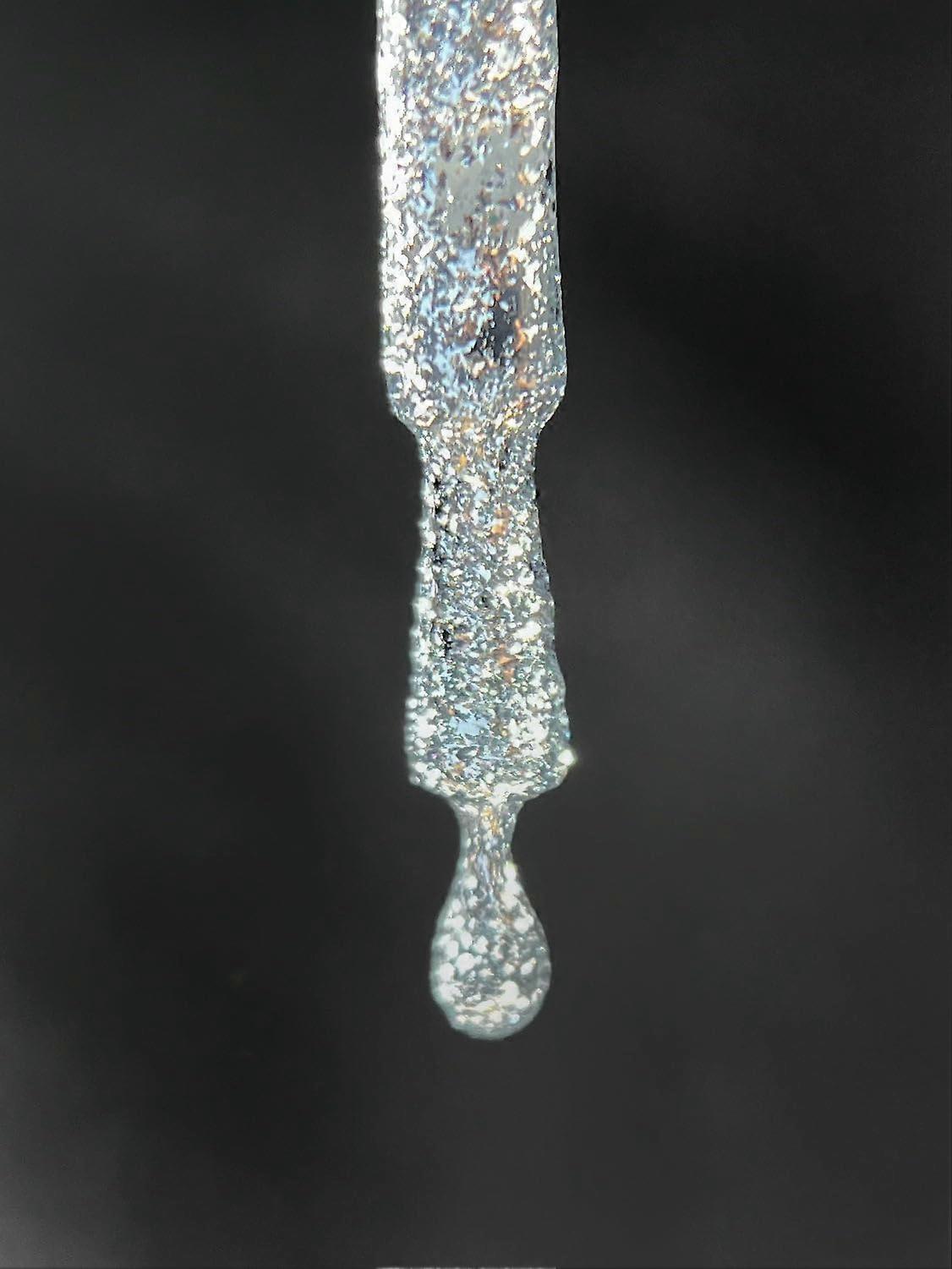 Silver Gel Polish with Intense Pigmentation, LongLasting Metallic Shine, LED Curing Glitter