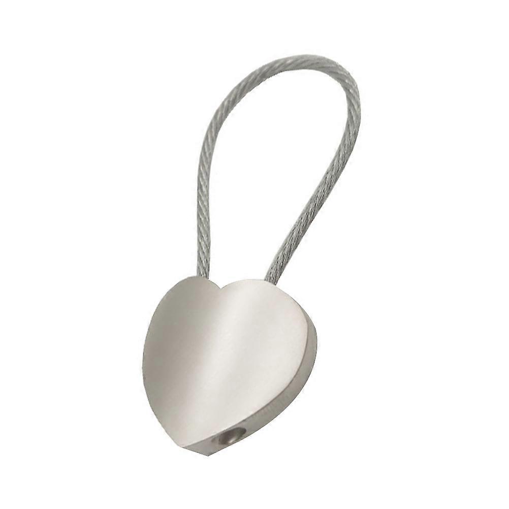 Heart Keychain Key Hanging Decoration for Decor Silver