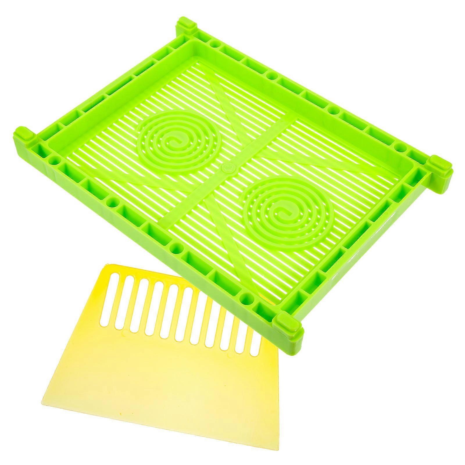 DIY Incense Making Tool and Drying Board with Raised Foot Pads for Easy Cleaning Green Plastic