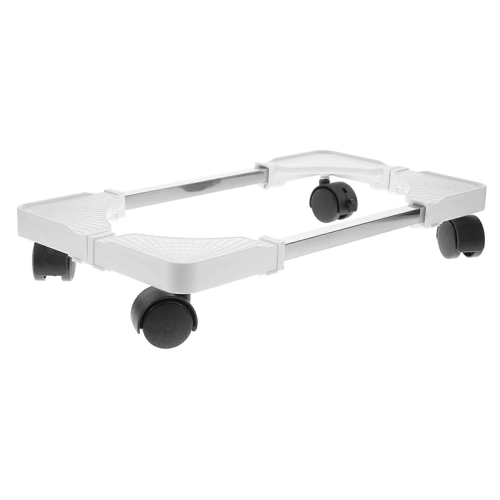 Computer Tower Stand with Wheels Adjustable CPU Holder for Easy Movement and Under Desk Storage