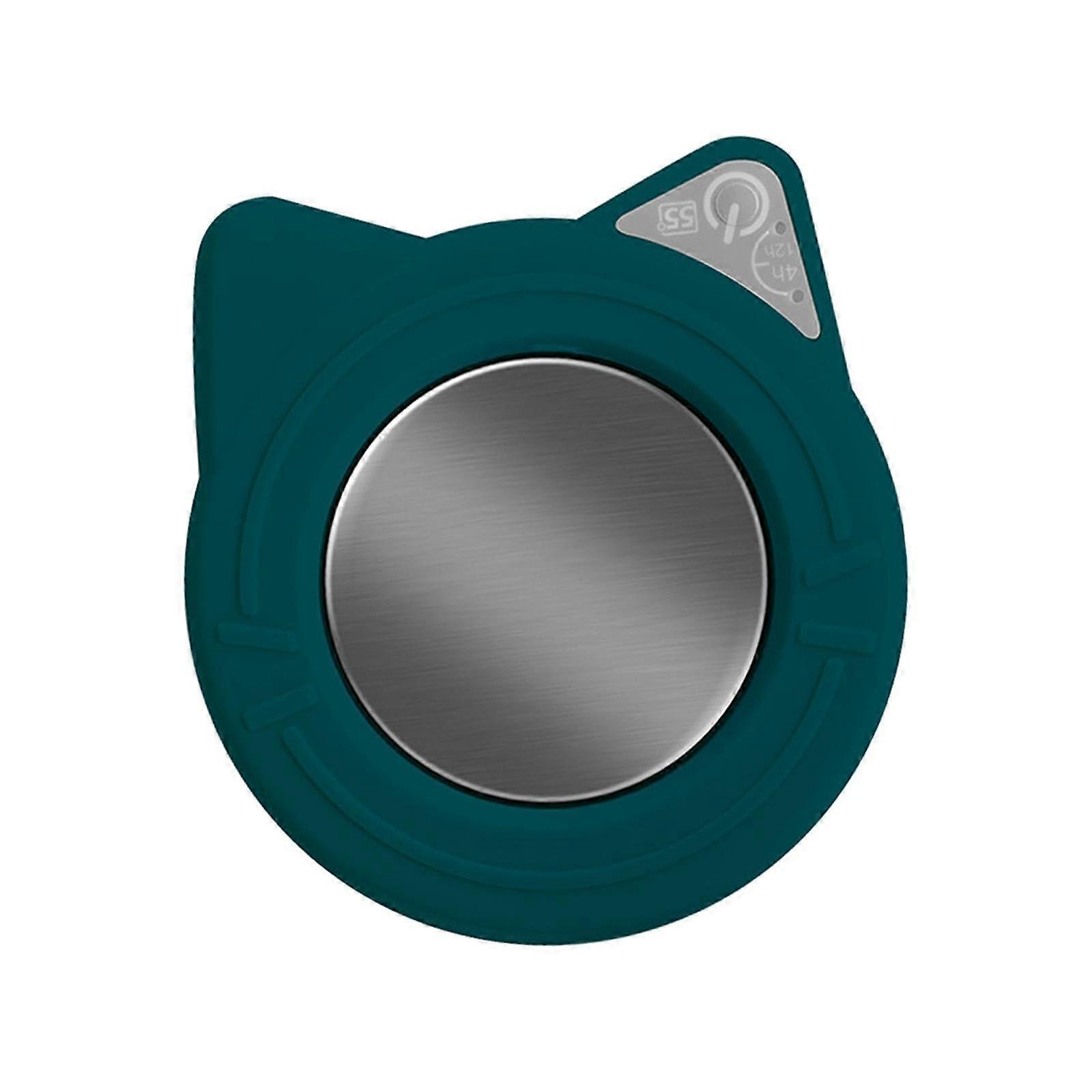 Coffee Cup Warmer with Touch Control and LED Display, Fast Heating Waterproof Panel, Green