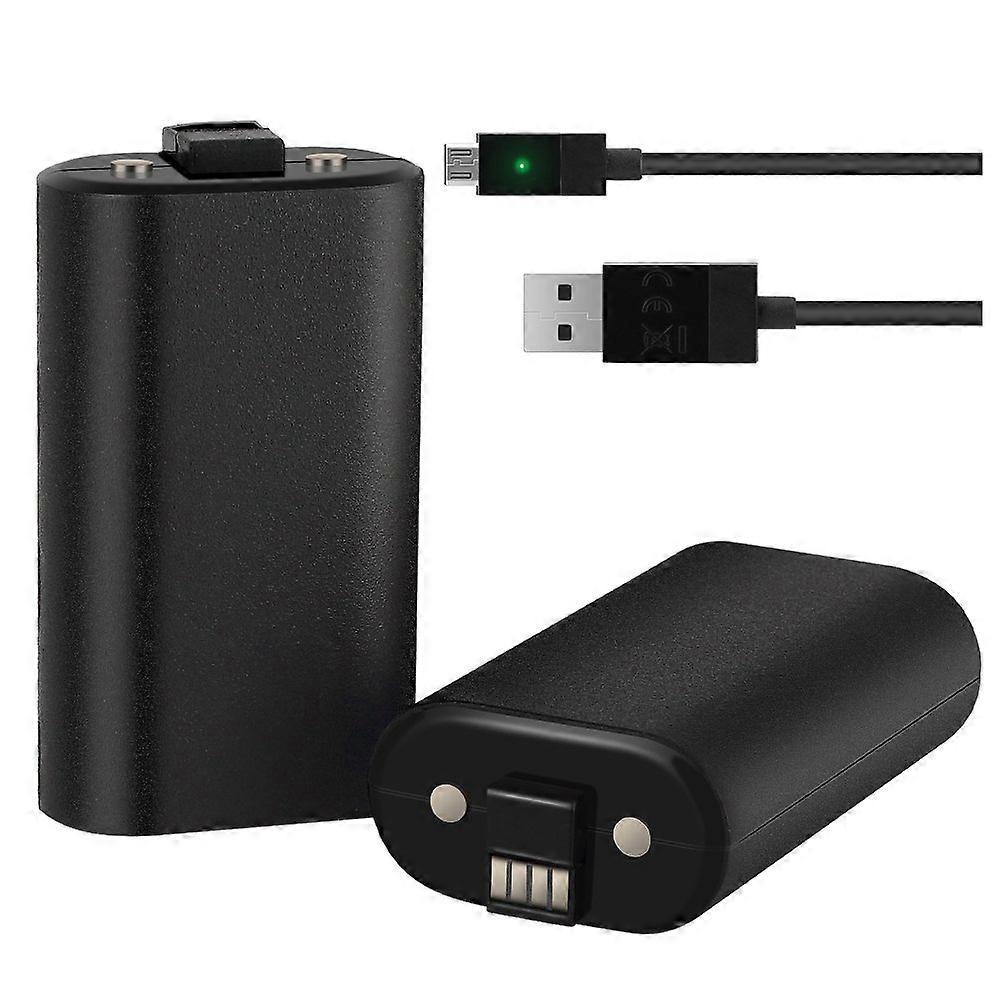 Rechargeable Battery Pack 2800mAh with USB Cable for Xbox One Wireless Controller Charging Kit