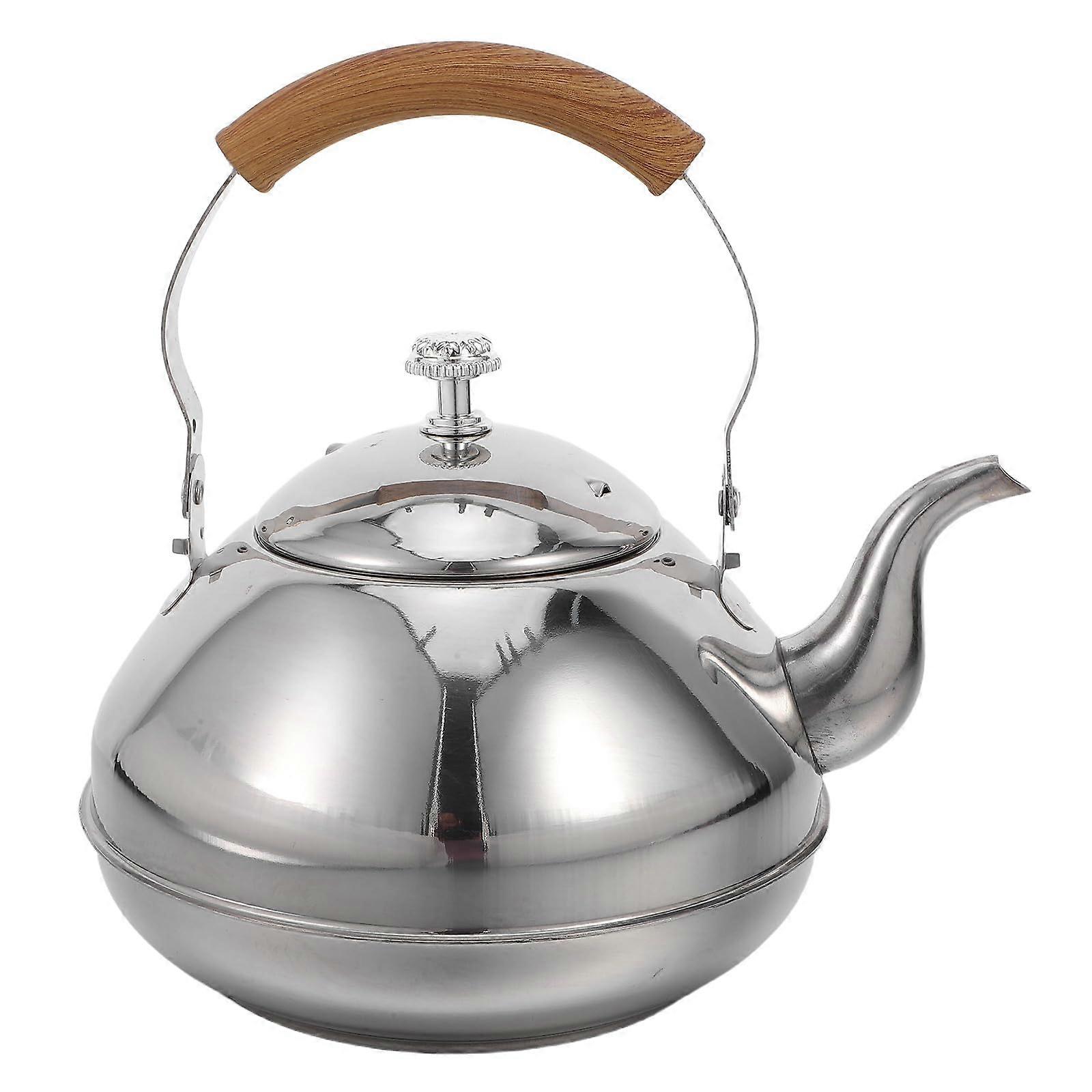 2L Stainless Steel Tea Kettle with Filter, Ergonomic Handle, Induction and Camping Use