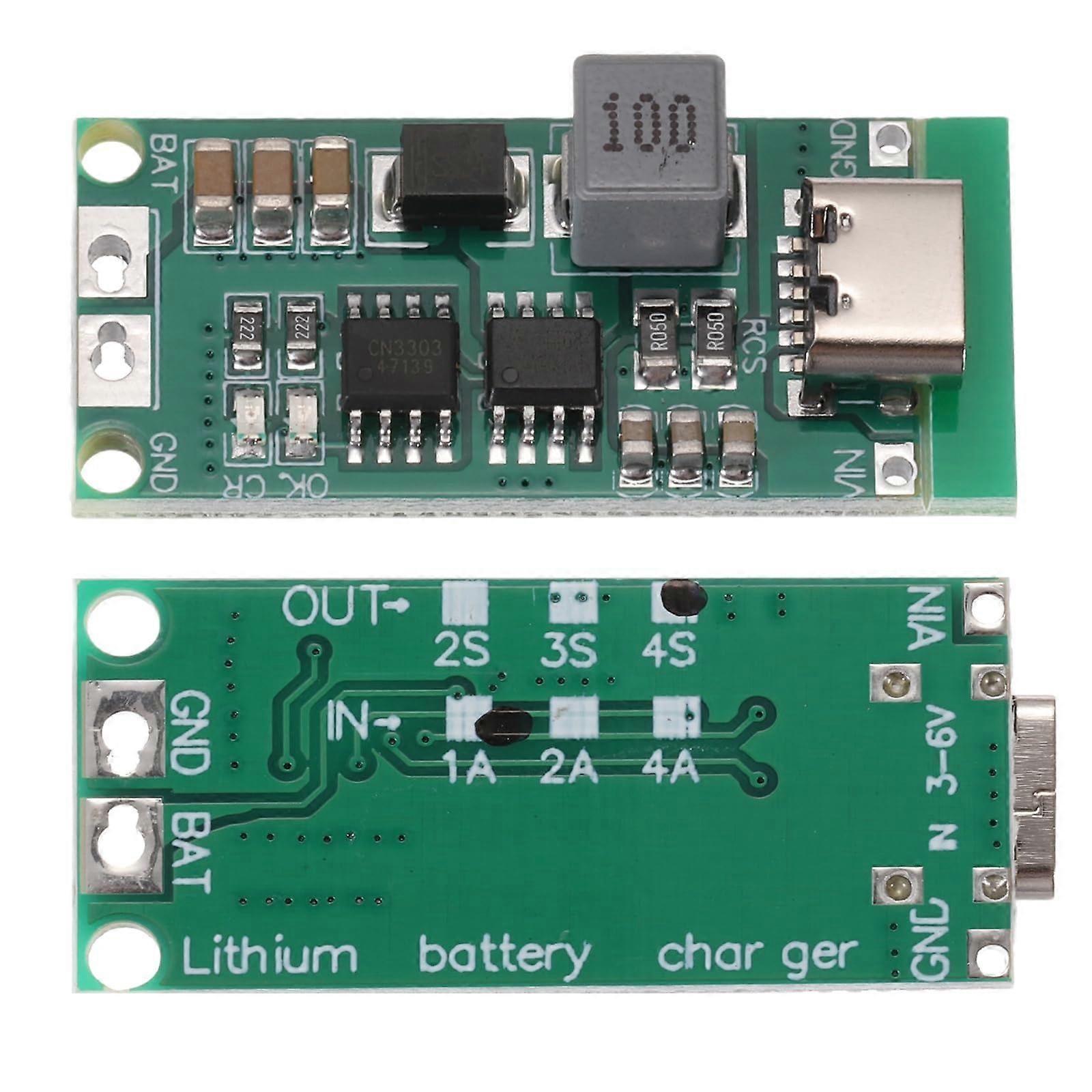 3pcs Lithium Battery Charging Module 4S Adjustable TypeC StepUp Charger Board 16.8V Fast Charge