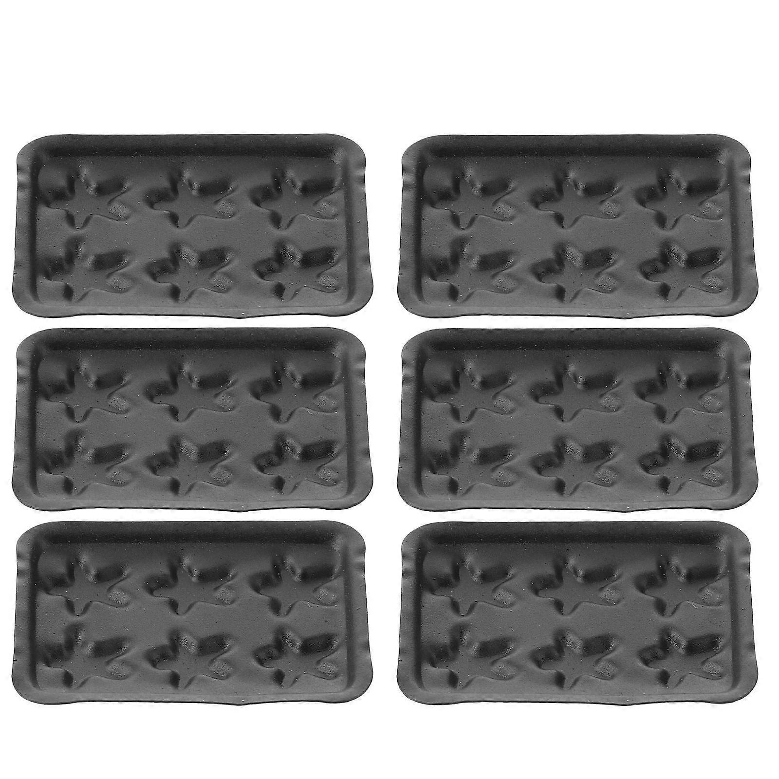 Decorative Mini Baking Trays Doll House Baking Pan for Decor 6Pcs