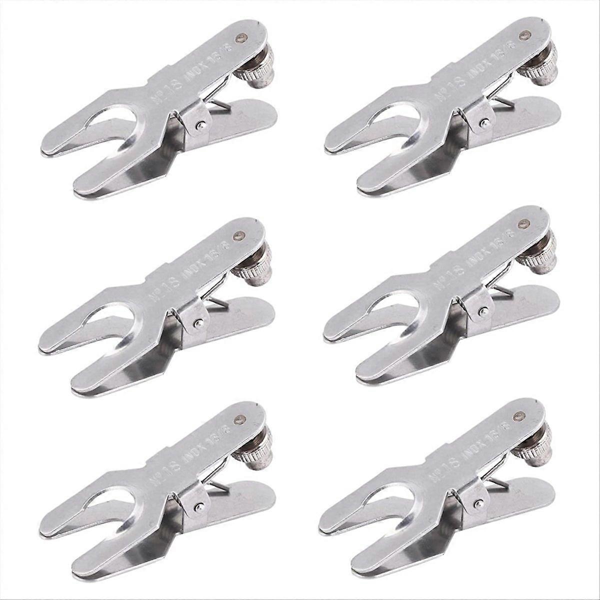 6PCS Lab Clamp, Pinch Clamp Beaker Holder Flask Clamp 18