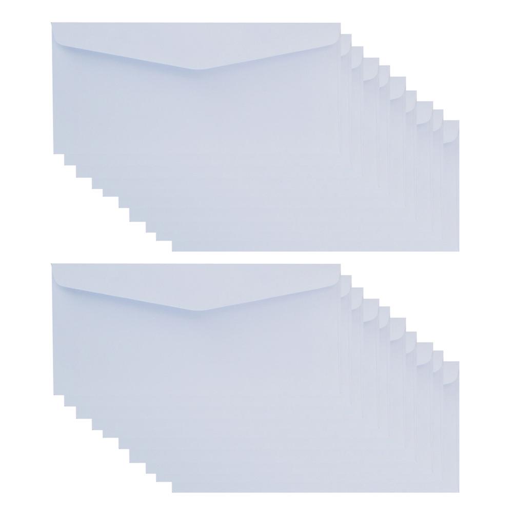 Paper Envelopes Blank Envelopes for Storage 40Pcs White Set