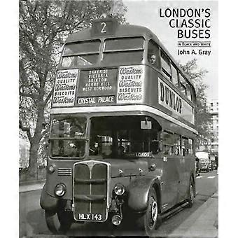 Londons klassische Busse in Schwarz-Weiß