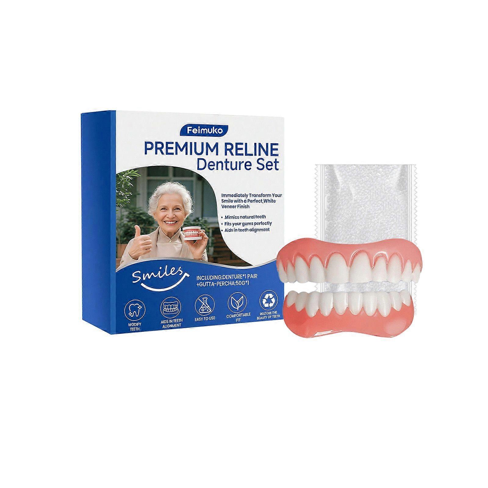 Feimuko Denture Decoration Kit Denture Accessories Enhance