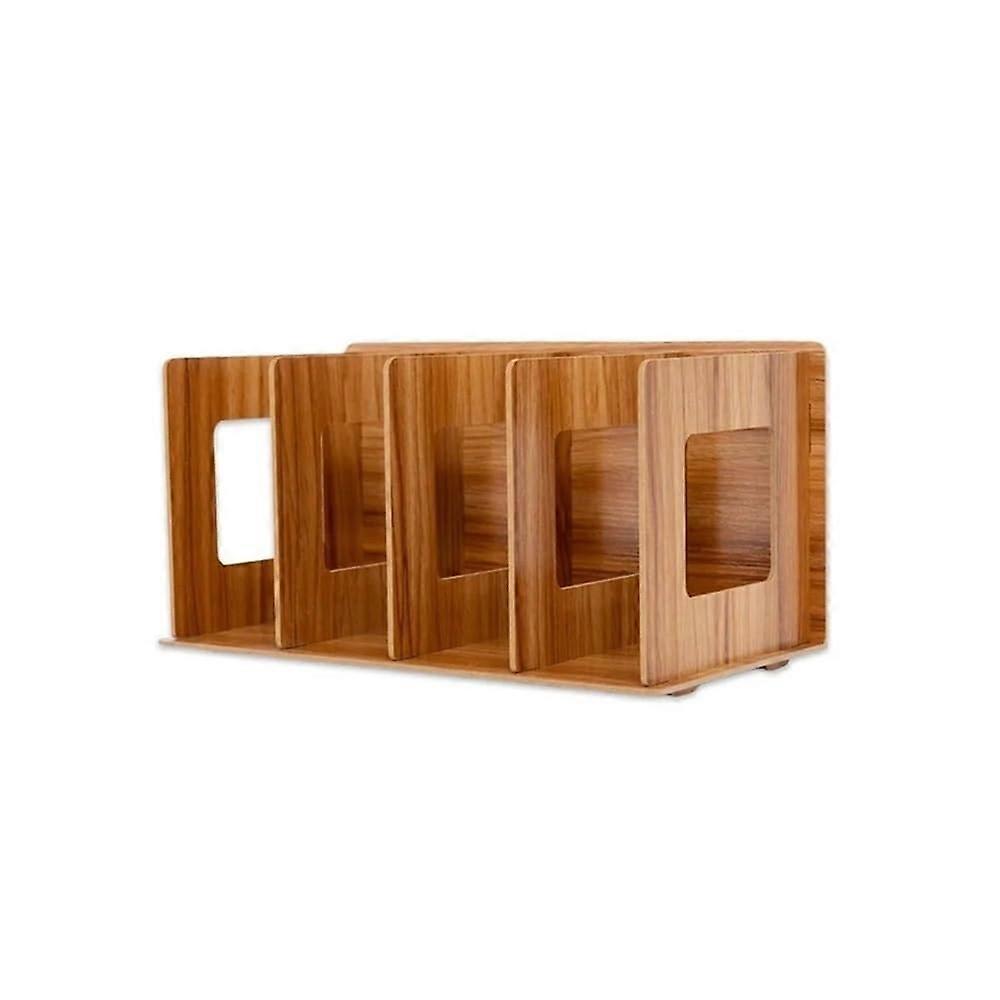 Desk Organizer Wooden Bookshelf Space Saving Durable Multi Function for Office and Study