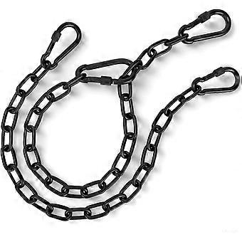 2 Pack 25in Hanging Swing Chain with 4 Carabiners, 440LB Capacity Hanging Kits