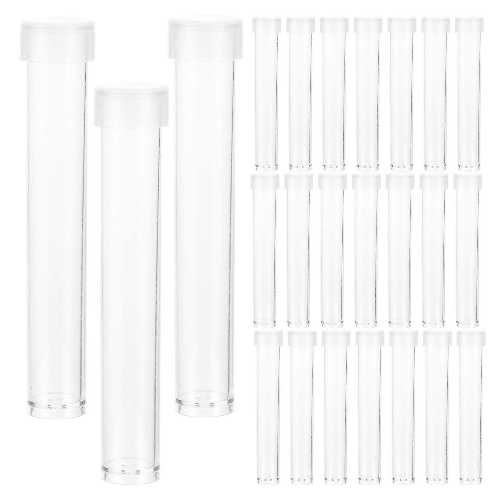 100pcs Clear Test Tubes Scientific Experiments Tubes Party Candy Storage