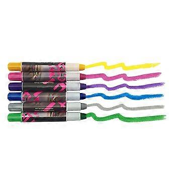 Temporary Hair Chalk Coloring Essentials Set for Hair Dye 6Pcs Tool