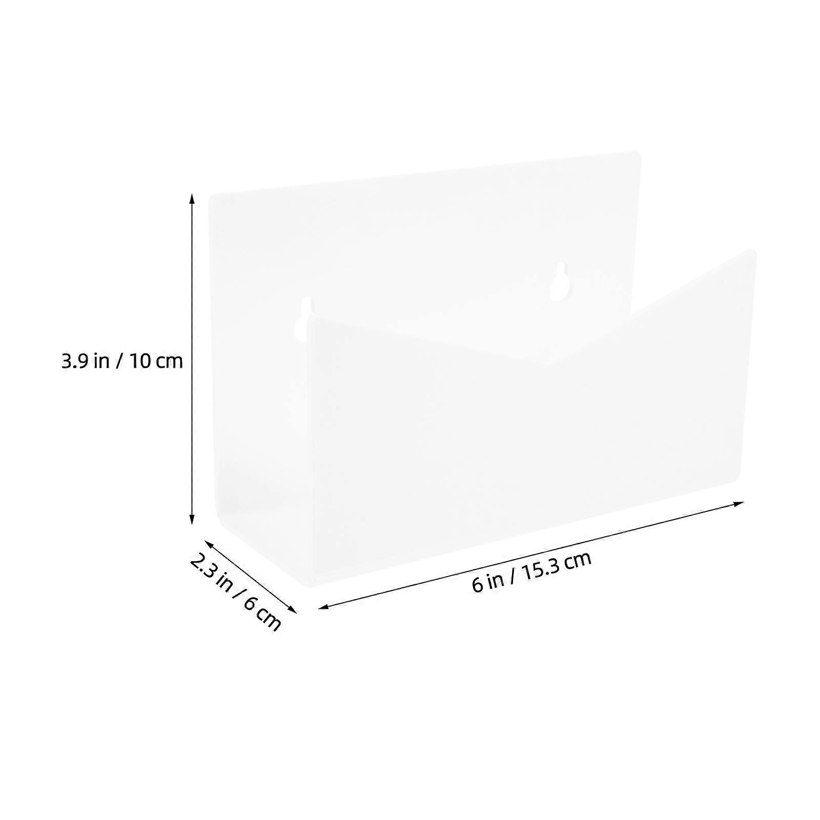Desktop Mail Organizer For Office Use Acrylic Material Rectangular Shape 1 Set For Document Sorting