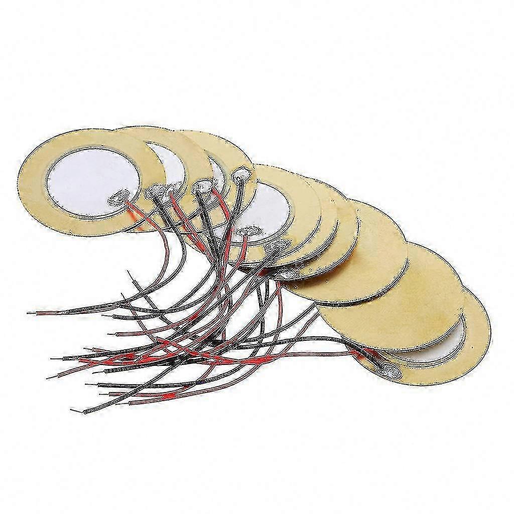 35mm Piezo Element Buzzer Sensor Kit with Copper Wire for DIY Trigger Drums