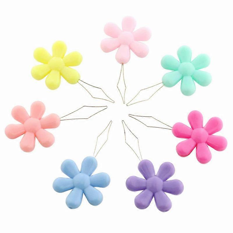 10/20Pcs Random colour Easy Sewing Needle Device Threader Thread Guide Tool Garment Needlework Flower Shape