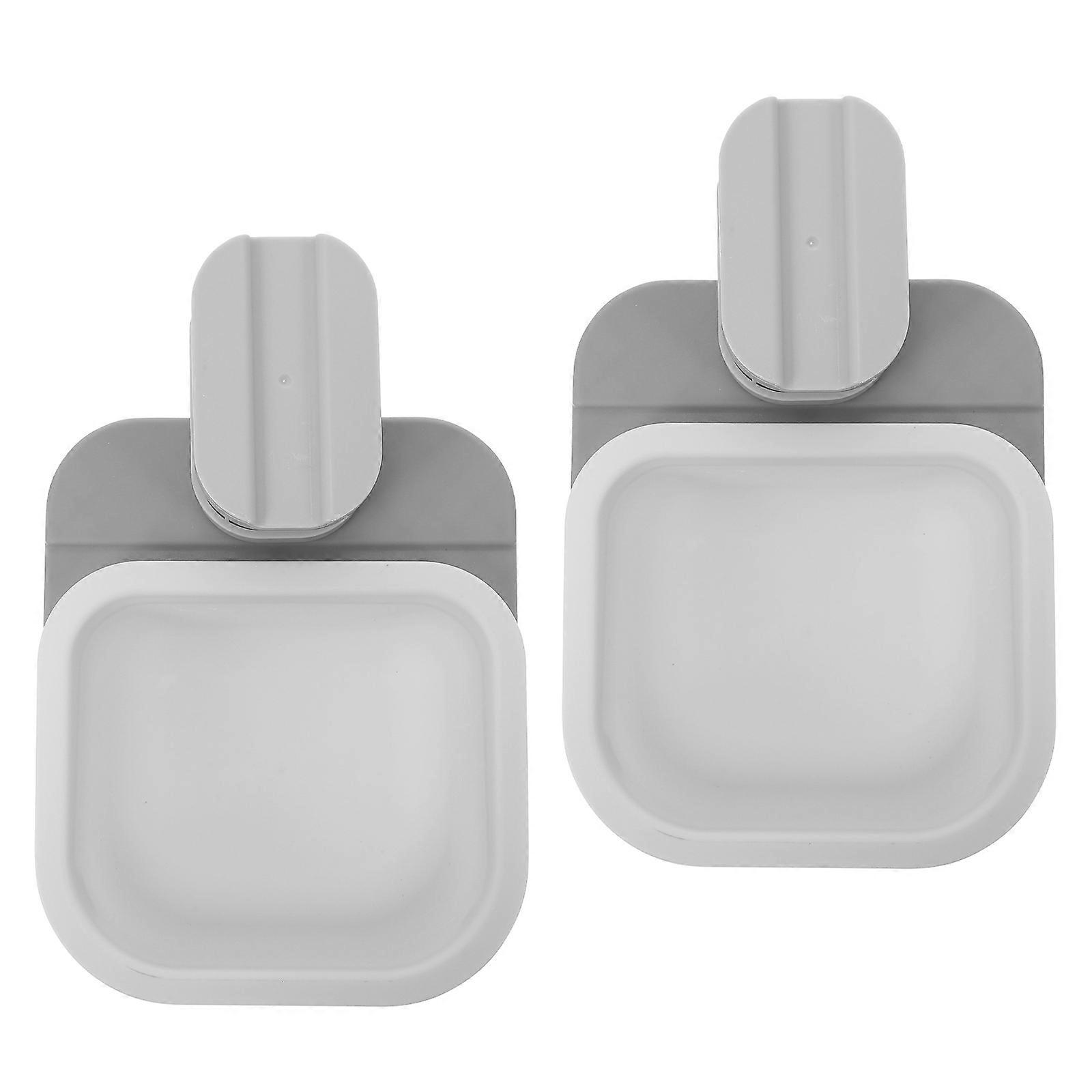 Plastic Garbage Can Rotatable Clip-on Mini Garbage Can for Storage 2Pcs