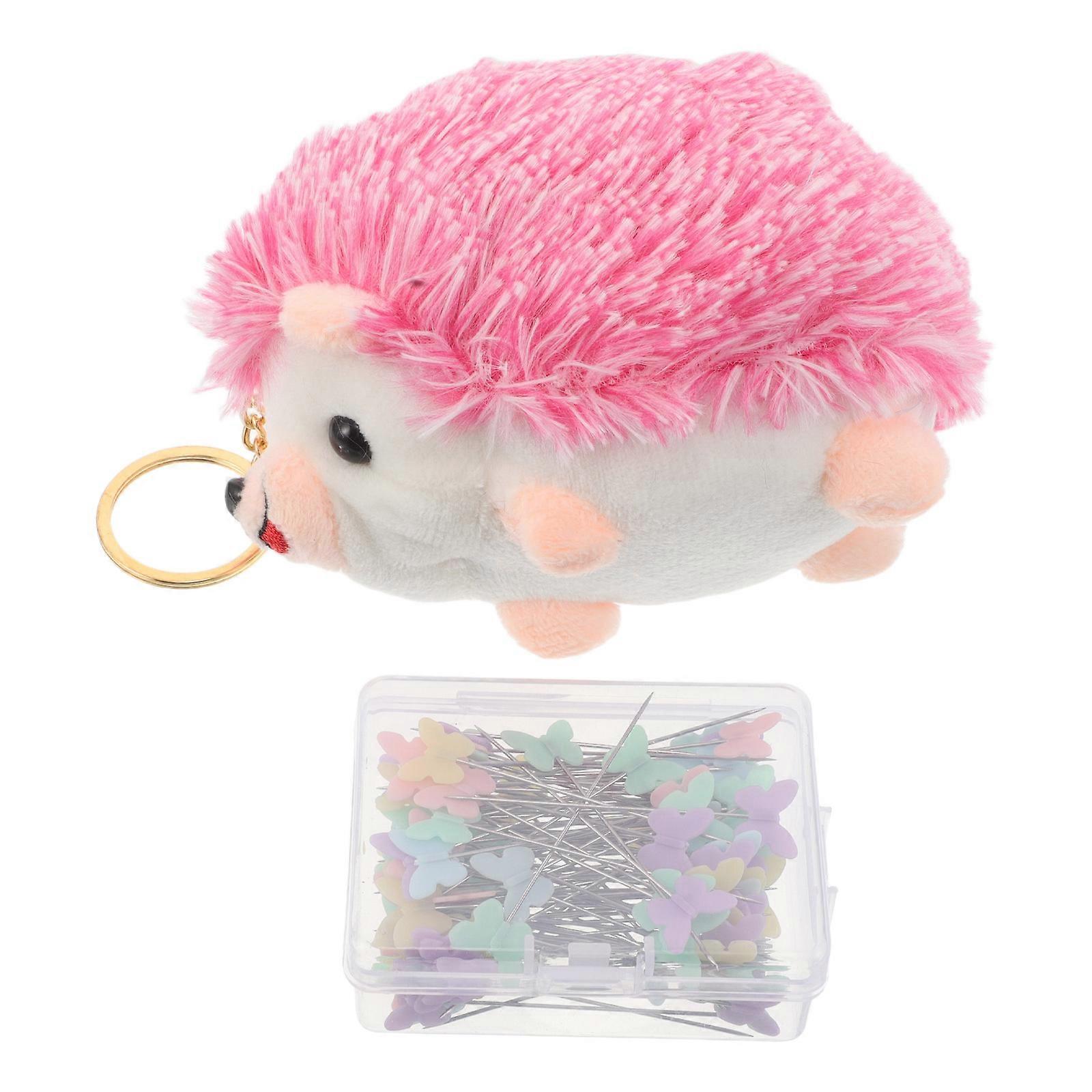 Pin Cushion Sewing Hedgehog Design for Patchwork Craft with Pins Set