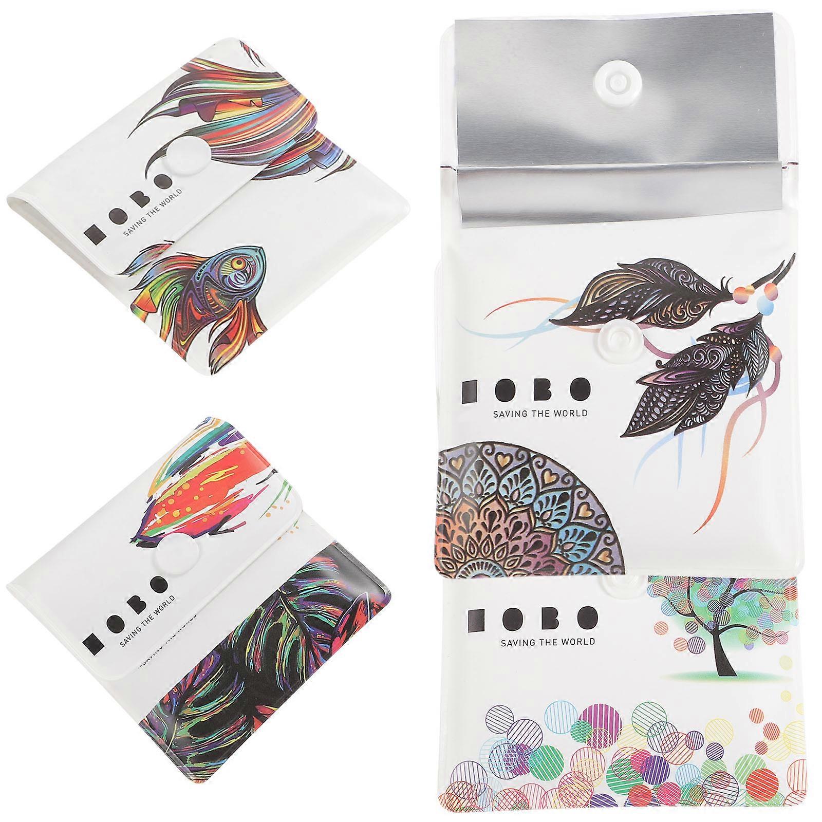 Small Portable Ashtray Pouch for Storage Use 4Pcs Assorted