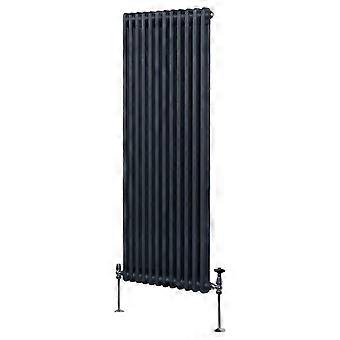 Traditional 2 Column Radiator 1800mm x 562mm Modern Central Heating Heater Matt Anthracite Grey