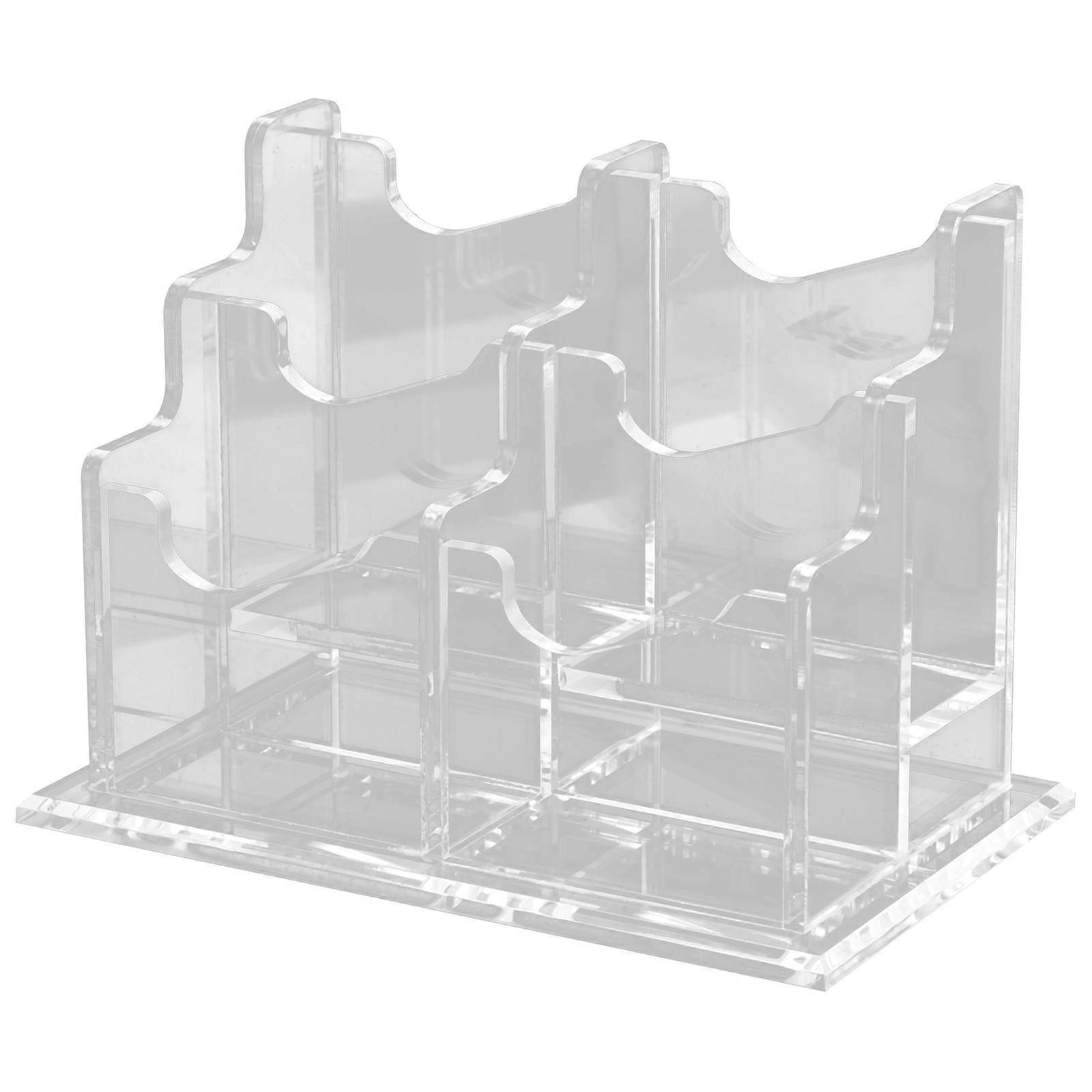 Clear Cards Stand Multi-function Business Cards Container Desktop Cards Storage Box