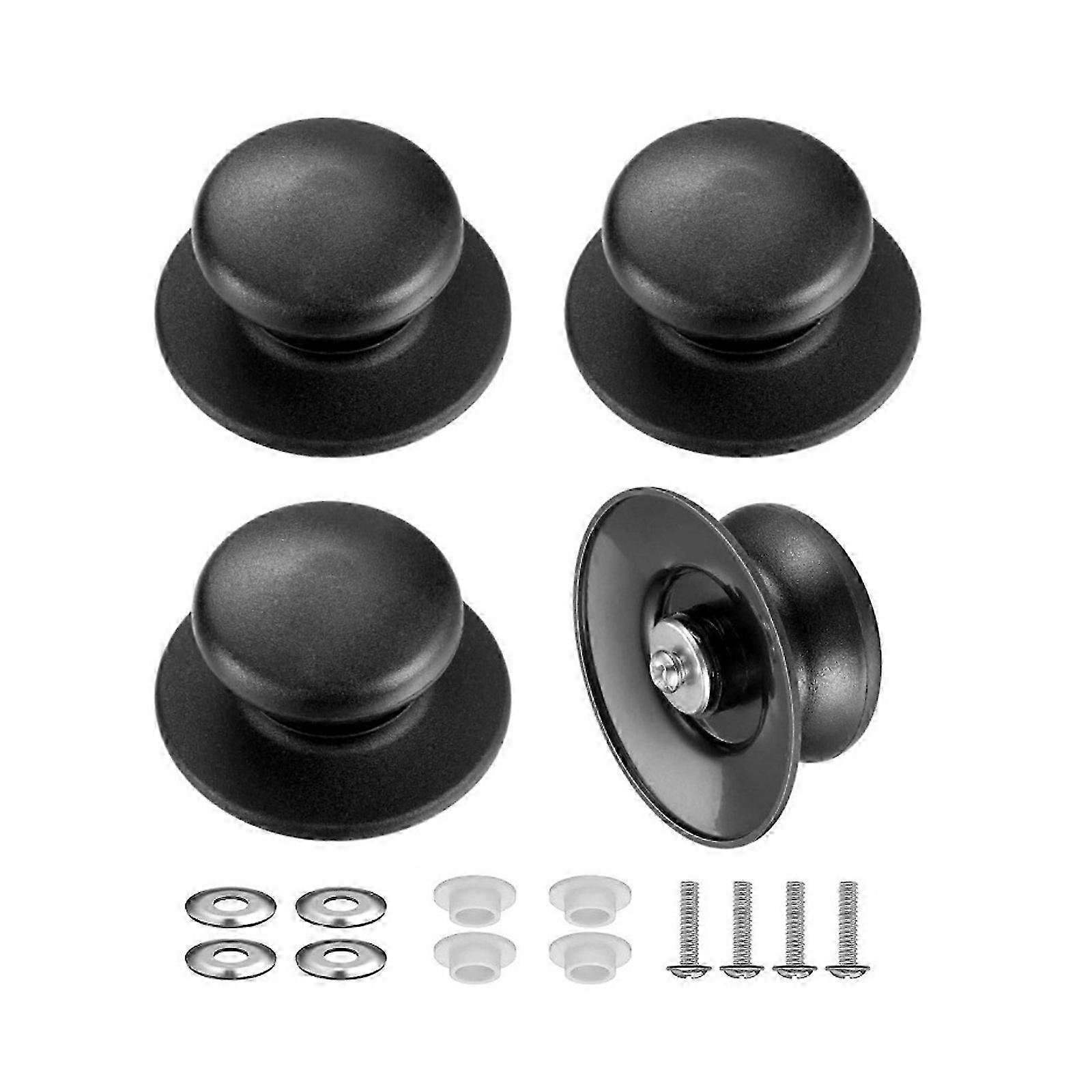4pcs Multipurpose Lid Knobs Convenient for Cookware Easy to Replace and Heat Resistant Designs Plastic Materials