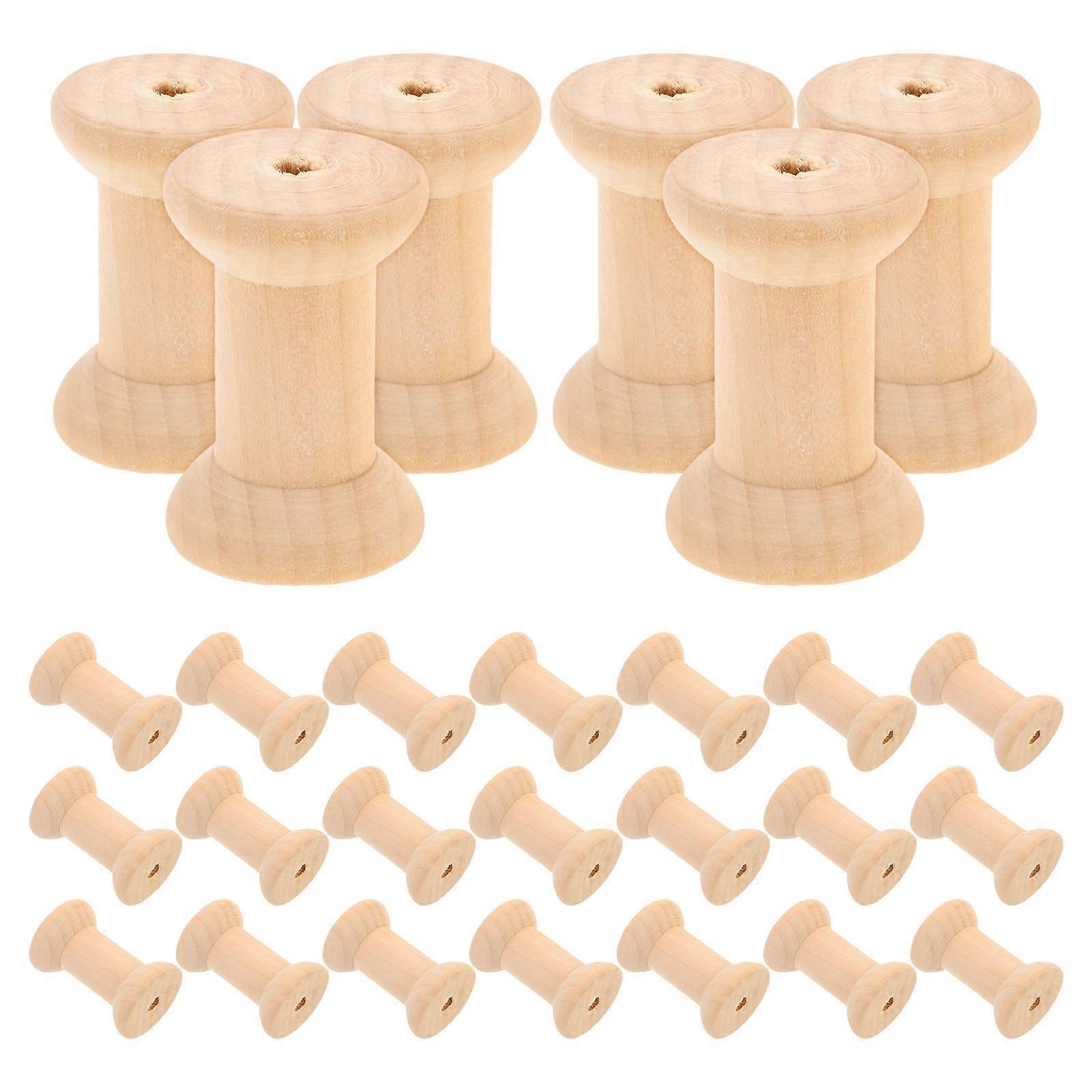 Embroidery Thread Holder Wooden Spools For Users 50Pcs