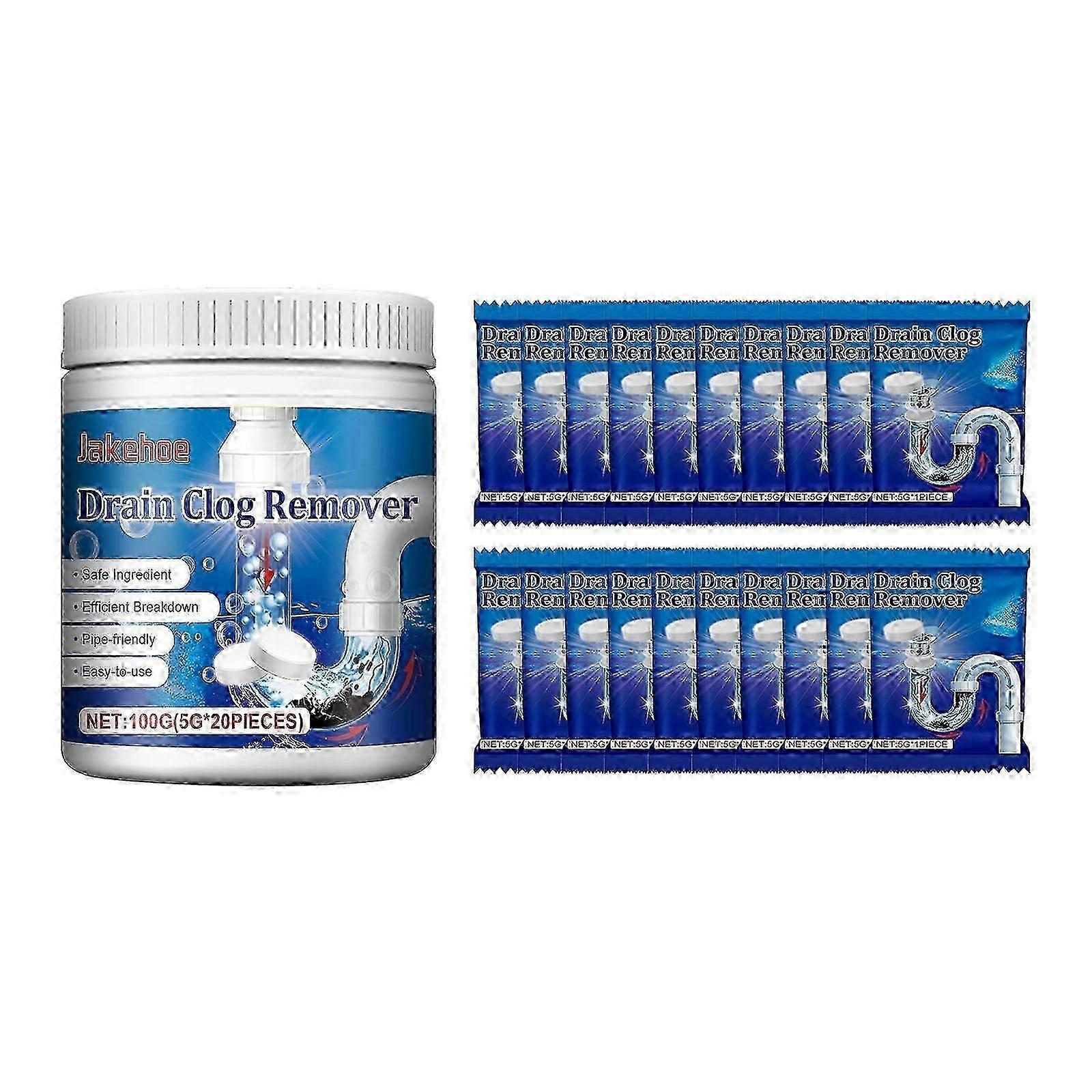 Effervescent Drain Clog Remover Tablets  Fast, Safe Pipe Unclogging Solution