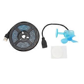 LED Strip Light with Wind Turbine 3 Meter Long IP65 Waterproof USB LED Light Strip