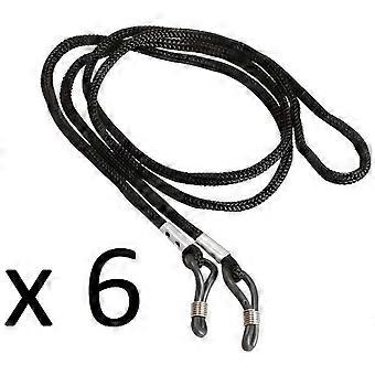 Cordoncini - Non specificato - Confezione da 6 - 62 cm - Nero - Sintetico