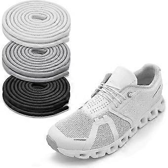 3 par elastiske skolisser til ON Cloud 5 joggesko, elastiske strikklisser for menn og kvinner, tynne skolisser uten knyting