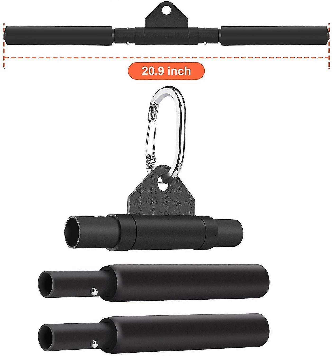 Cable Machine Attachments Detachable Rotating Bar, V Shaped