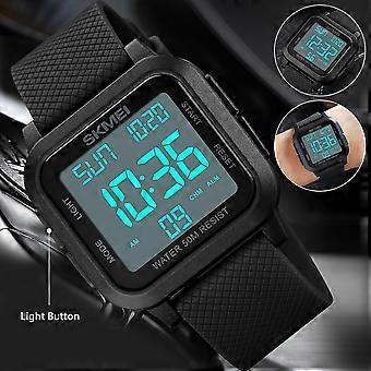 Men's Digital Army Military Sport Watch Quartz Chrono Waterproof Led Wristwatch