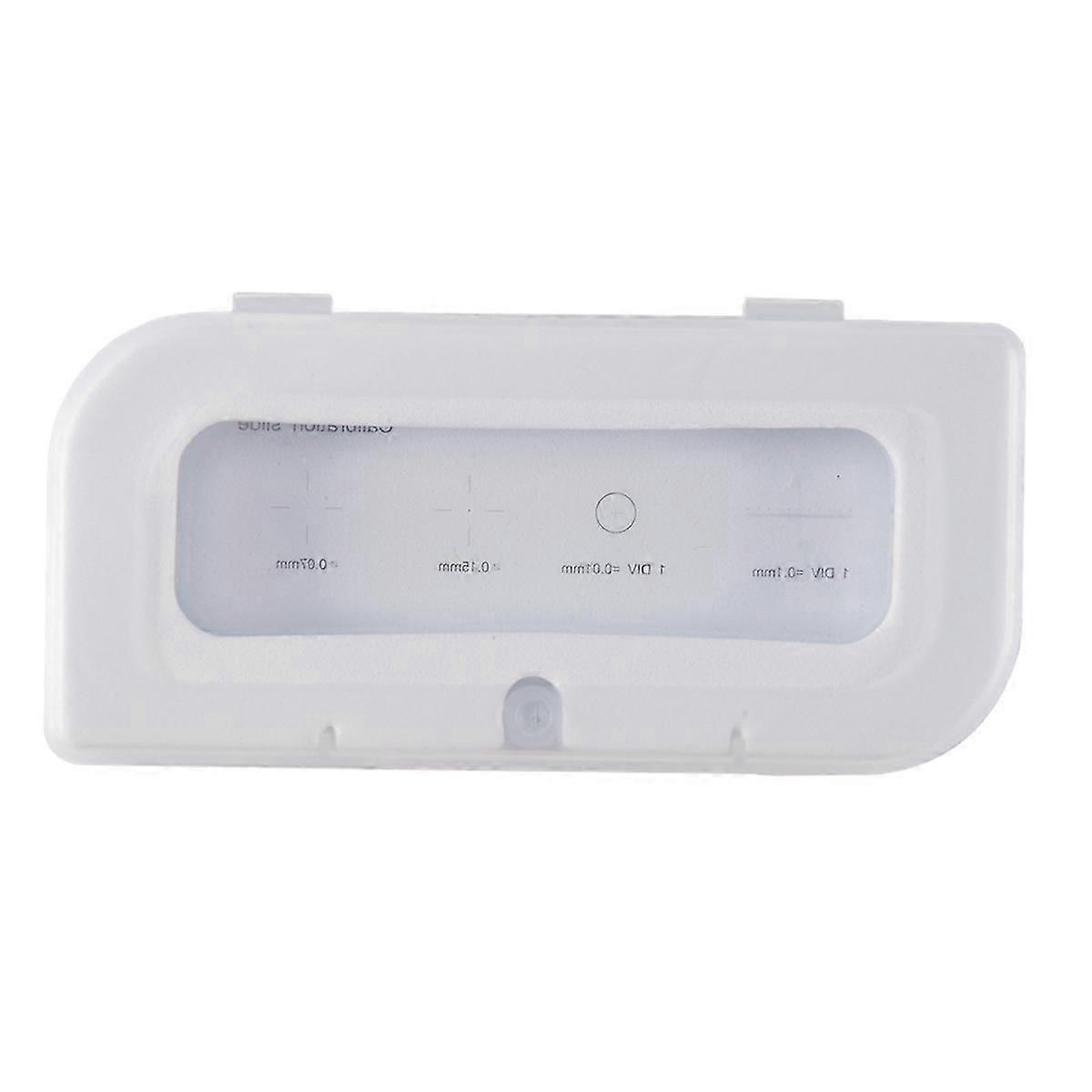 0.01mm Microscope Slides Reticle Calibration Slide Ruler Cross Multifunctional Microscope Calibratio