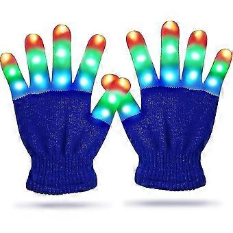 Led lysande handskar Barn Led Finger Light Handskar Coola roliga leksaker för barn