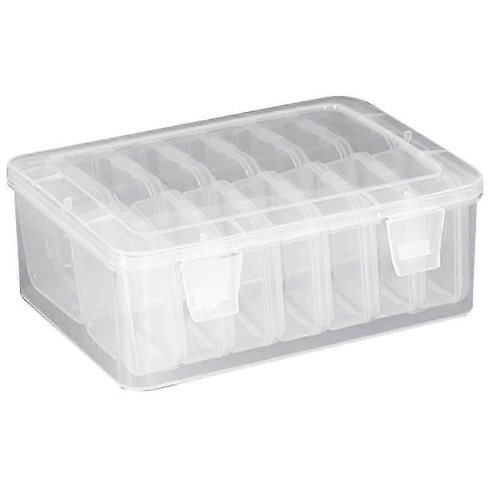 Mini Storage Containers with Lids for Storage 5Sets Clear Boxes
