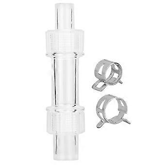 Acryl-Wasserrohr-Reduzieradapter 12/16 auf 16/22 Filter-Bottichschlauch-Konvertierungsrohr Konvertieren Sie DN10 auf DN15