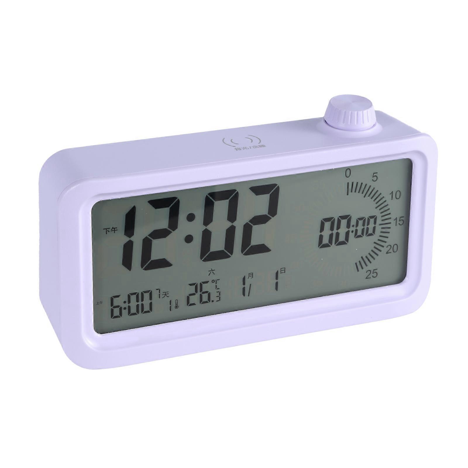 Time Management Digital Clock With 60Minute Countdown, 3 Brightness Level, Suitable For Focused Learning Efficient Work  Purple