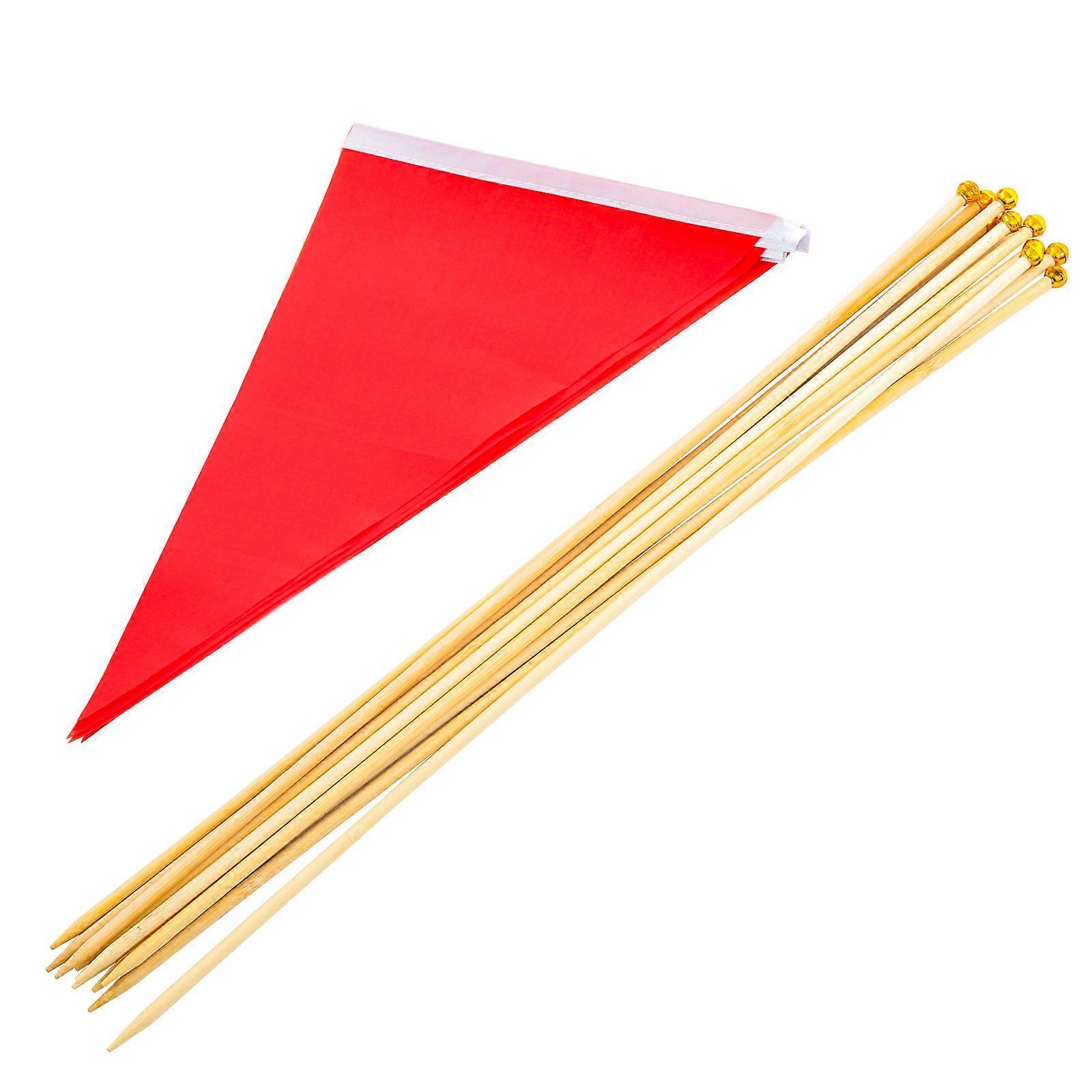 10pcs Marking Flags Lawn Flags Landscape Flags Construction Marker Flags