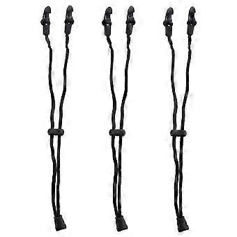 Lot de 3 sangles élastiques amovibles et flexibles pour masques standard