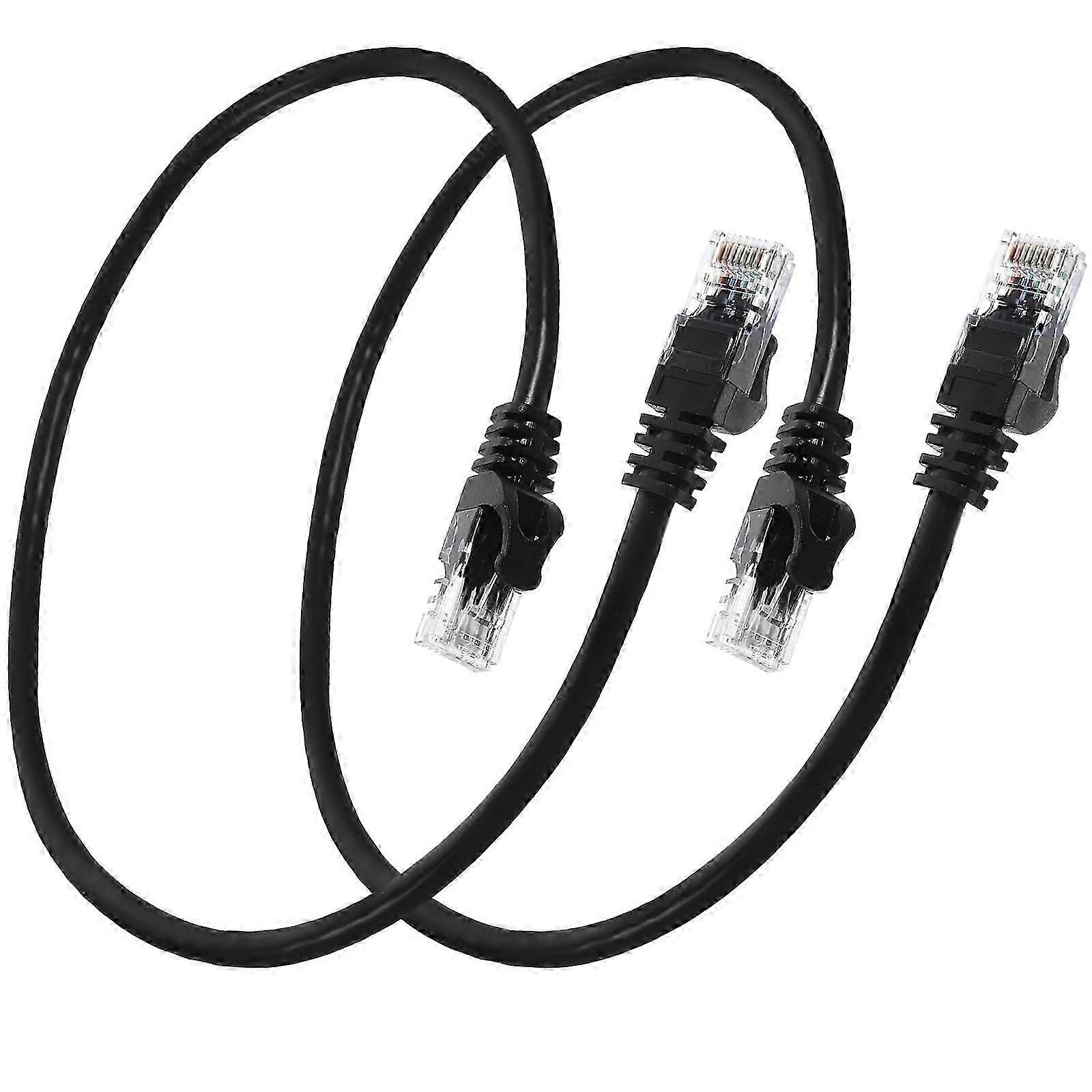2pcs High Speed Ethernet Patch Cable for Router & Computer  Reliable Data Transfer, Non Shielded for Streaming & Browsing