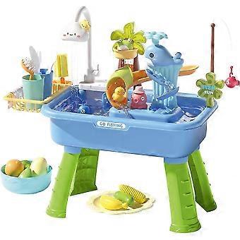 Water Play Table,Educational Beach Toys Summer Outdoor Toy,for Boys Girls Preschoolers Backyard Patio Beach Camping Daycare Home -2026 New