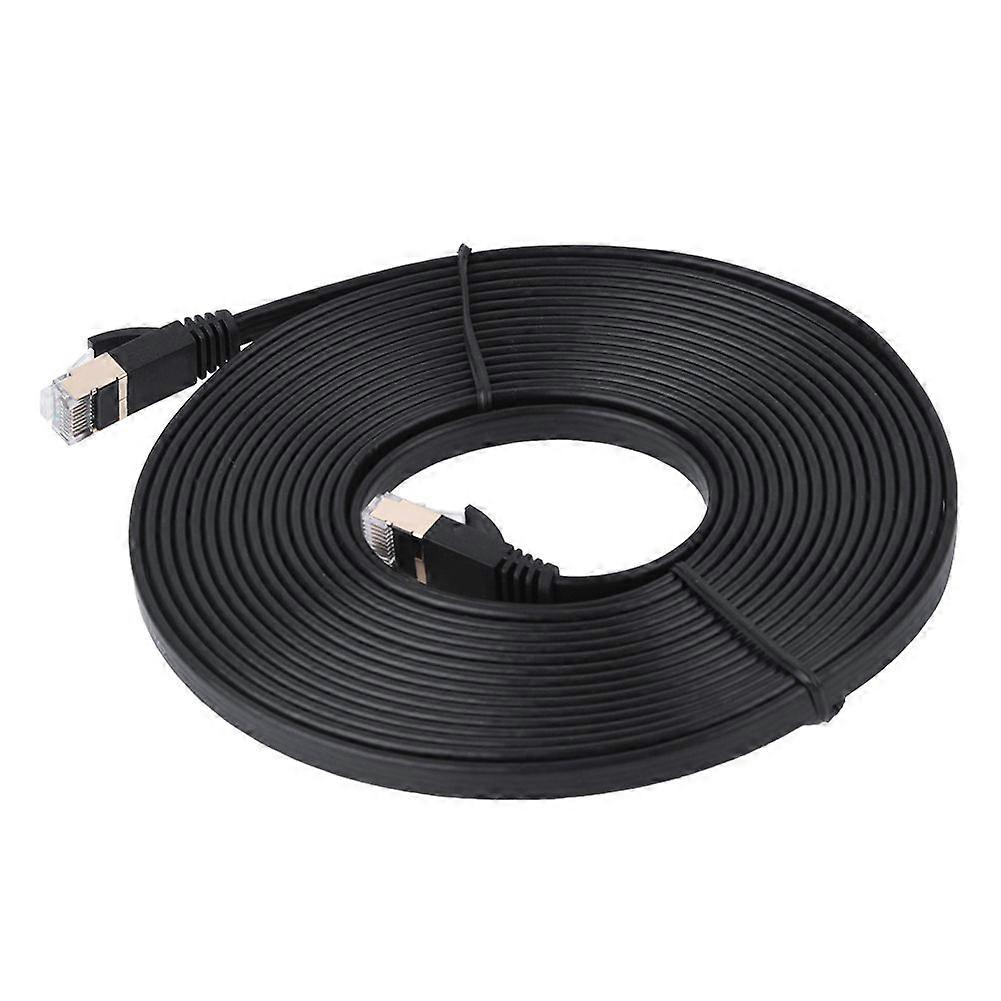 CAT7 RJ45 600MHz Patch Shielded Lan Network Cable Flat Ethernet Cord 5m