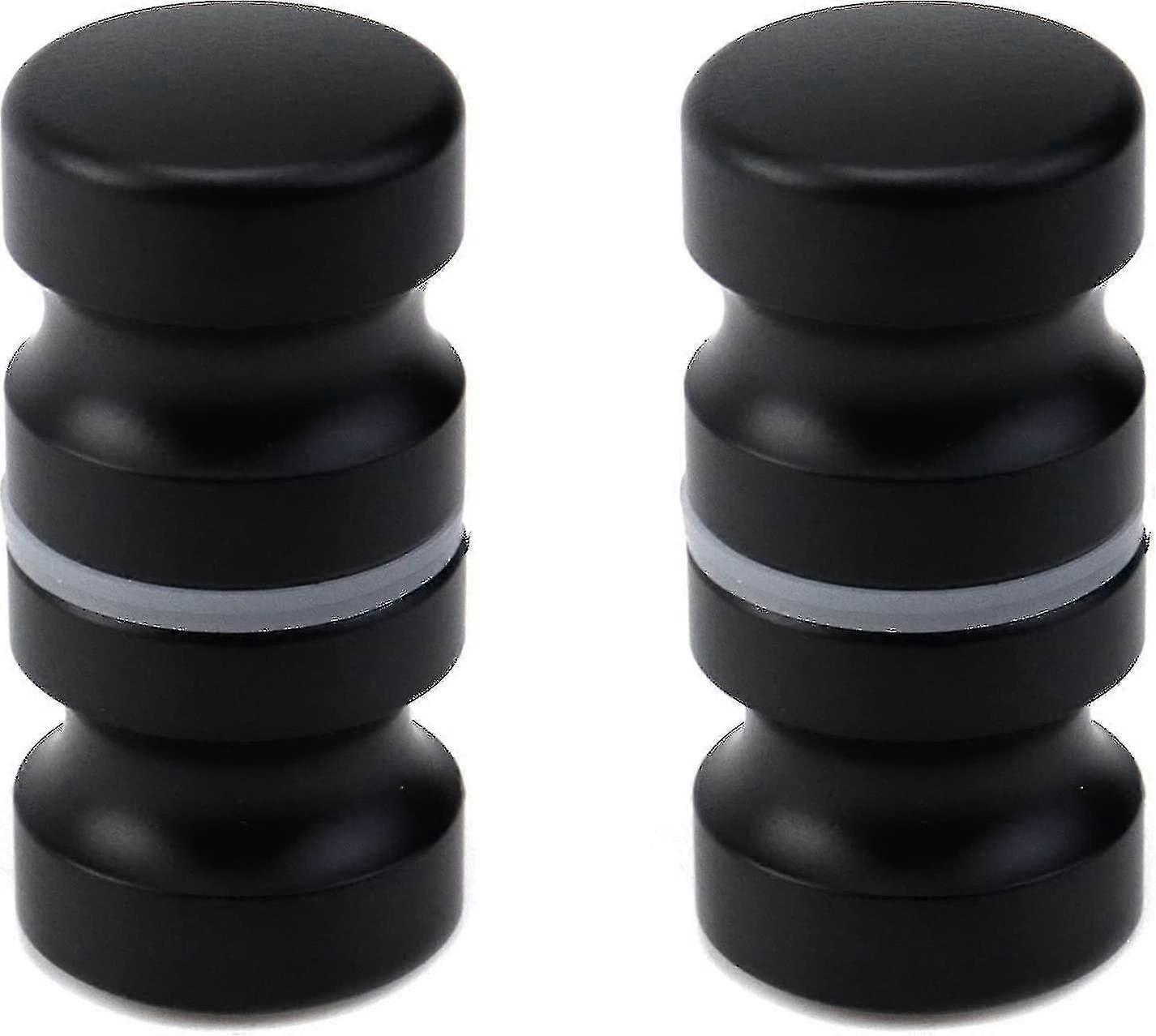 2pcs Black Bathroom Pull Handles, Shower Glass Door Knobs, Back To Back Shower Door Knobs-YUHAO