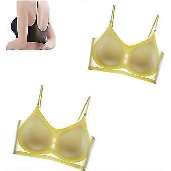 2pcs Summer Seamless Ultra Thin Ice Silk Comfort Bra In Plus Size,ultra Thin Ice Silk Bra Breathable Seamless Bra